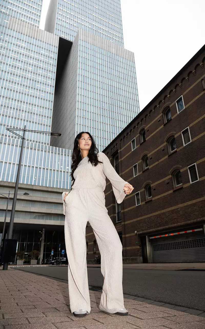 Loose-fitting pants Beige