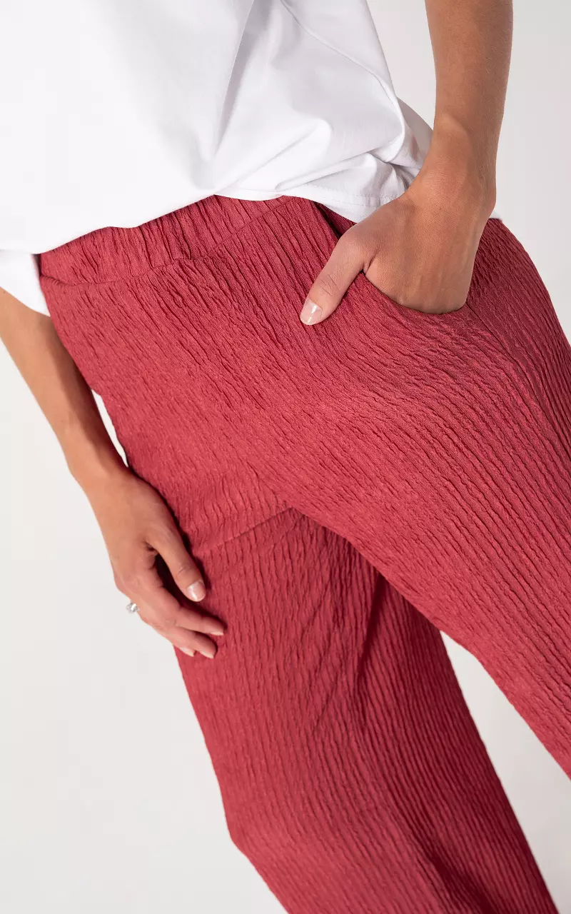 Loose-fitting pants Mauve Pink