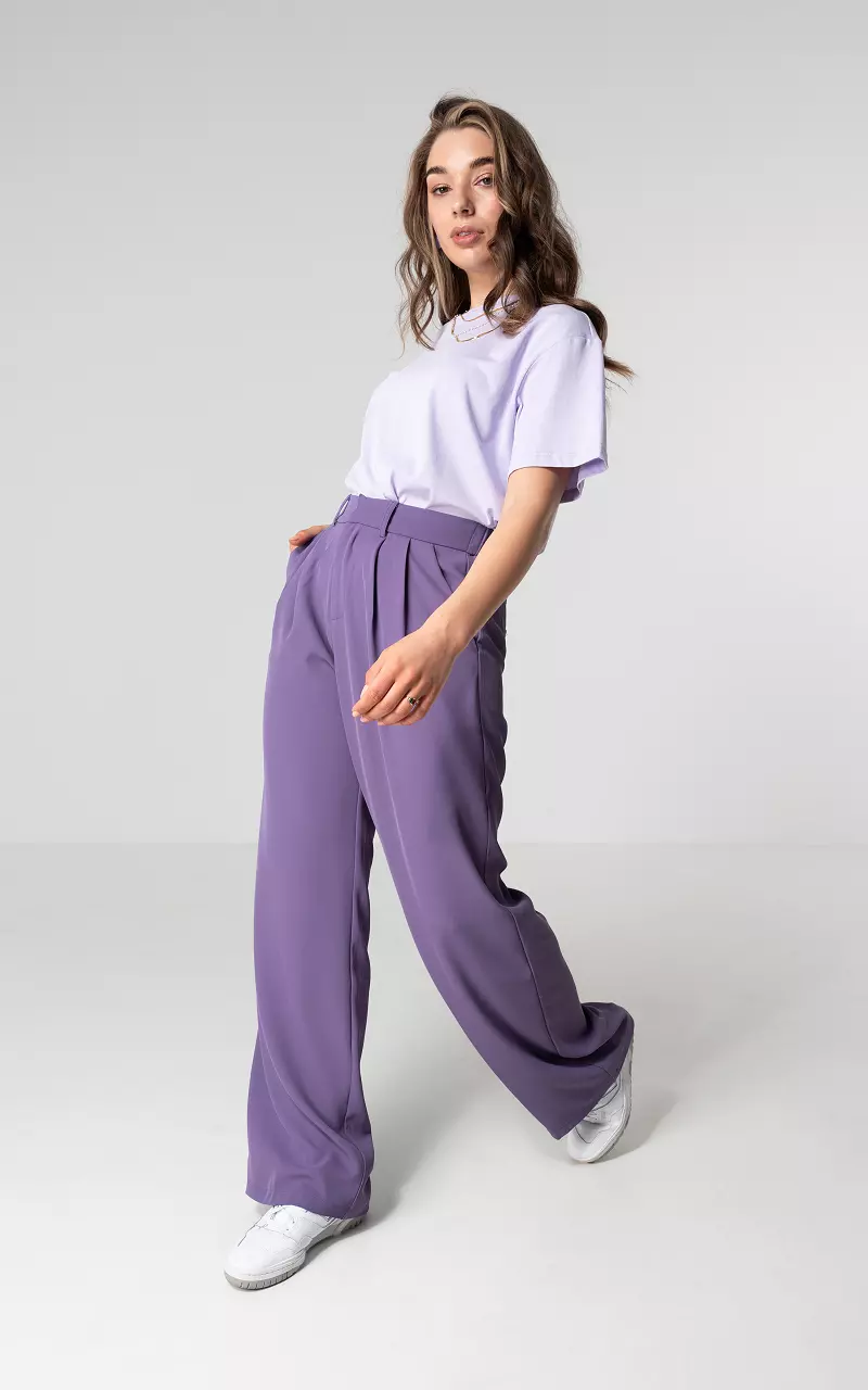 Wide leg pantalon Purple