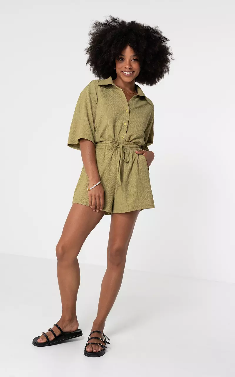 Structured shorts Kaki