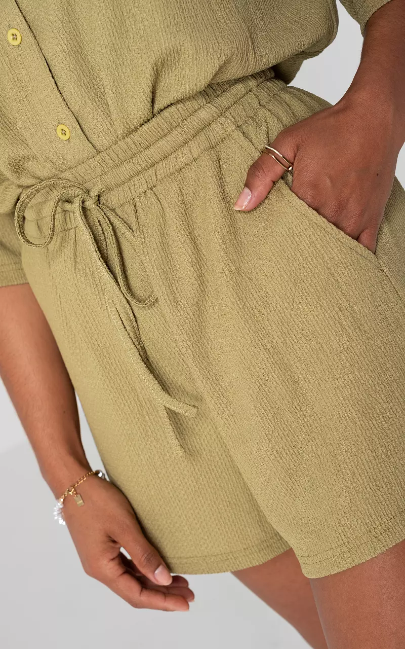 Structured shorts Kaki