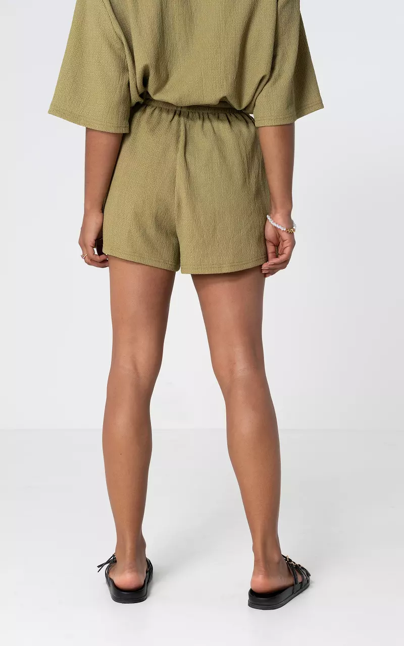 Structured shorts Kaki