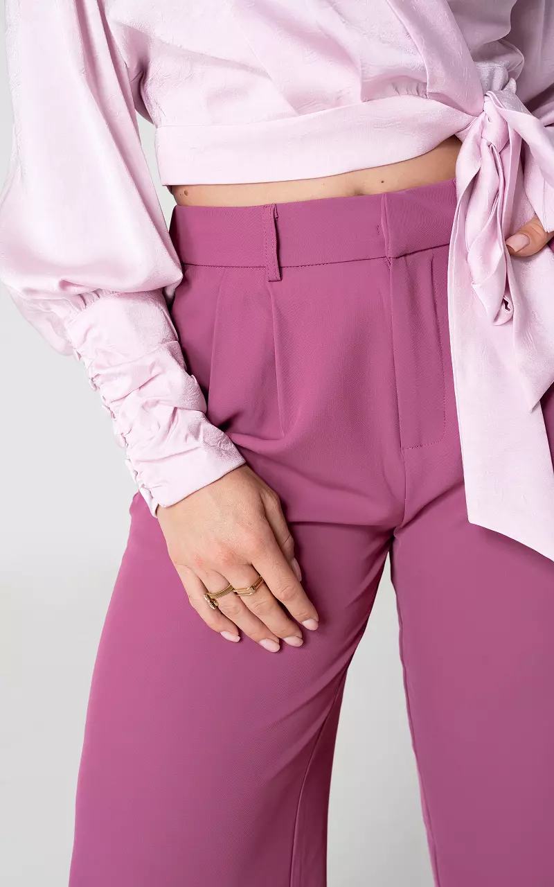 Wide leg pantalon Mauve Pink