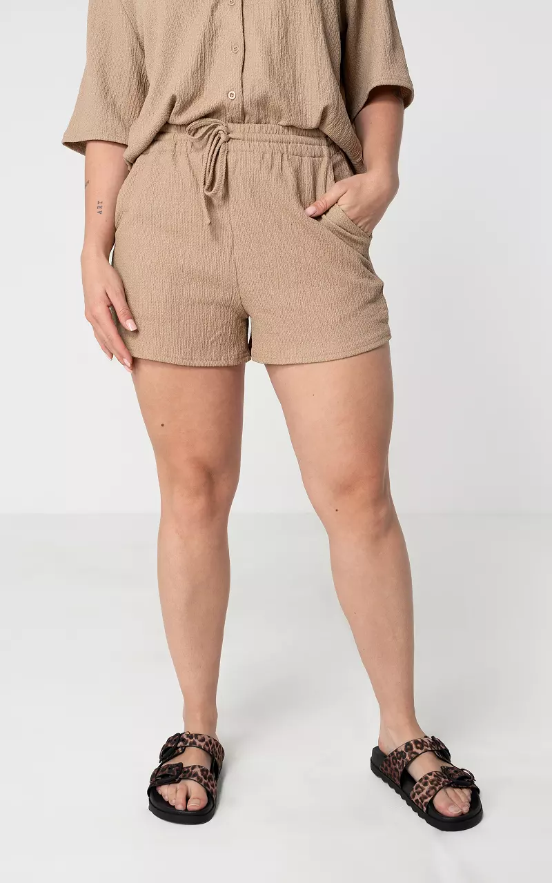 Structured shorts Light Brown