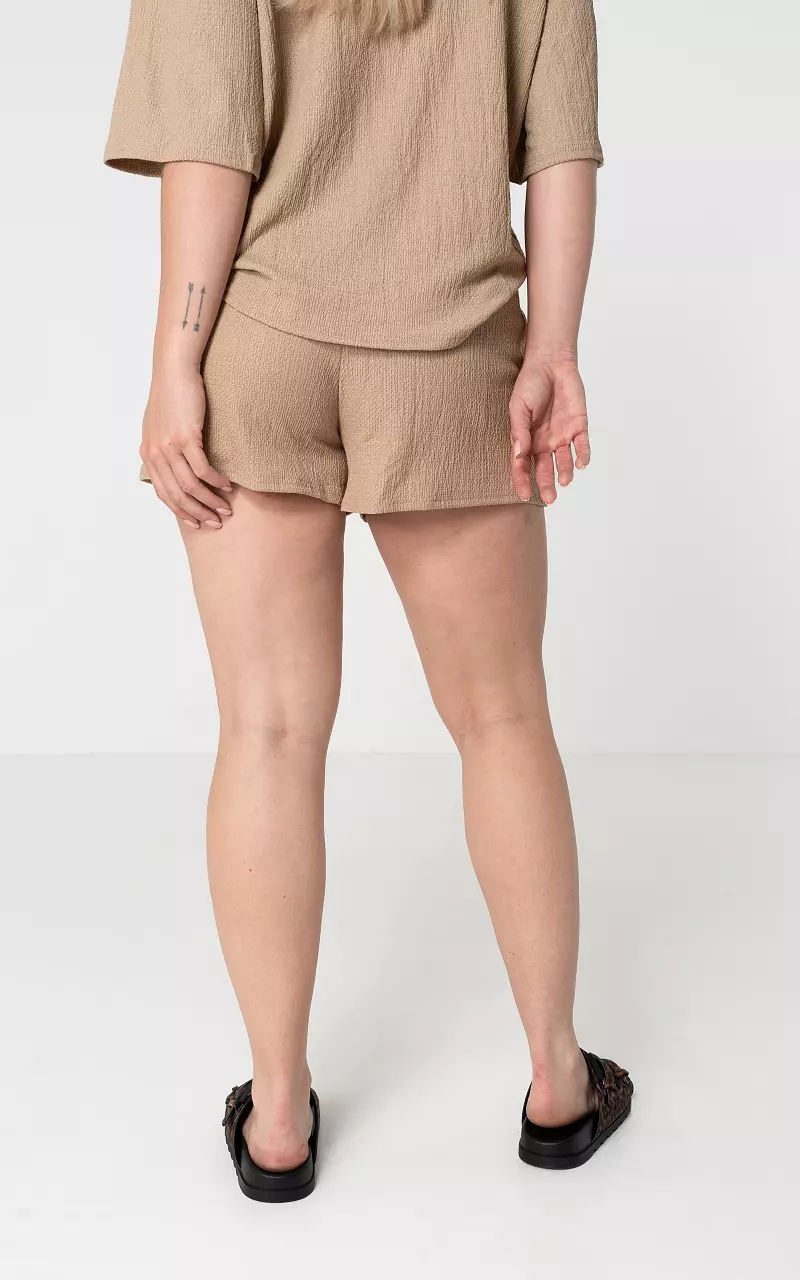 Structured shorts Light Brown