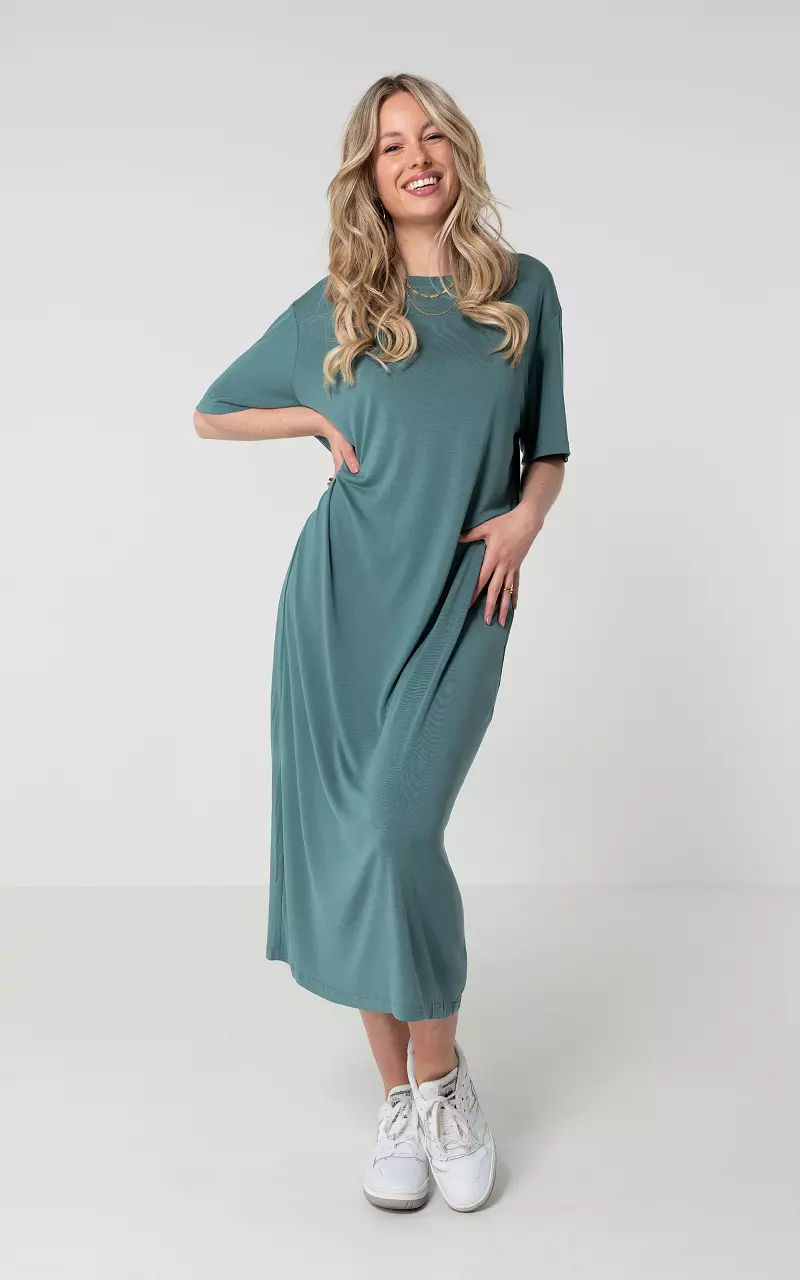 T-shirt dress with round neck Mint