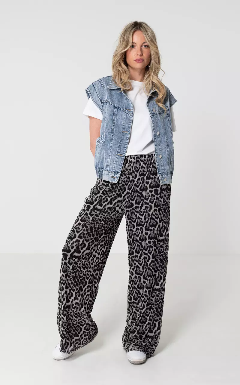 Mesh pants with leopard print | Guts & Gusto | GUTSGUSTO.COM