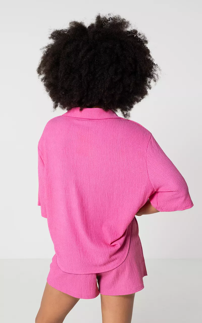 Locker fallende Bluse Pink