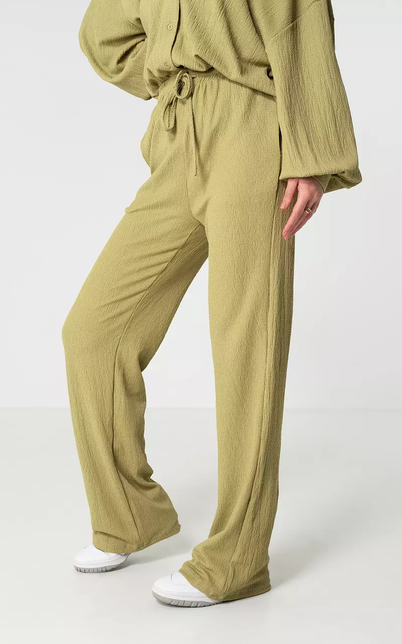 Wide leg pants Kaki