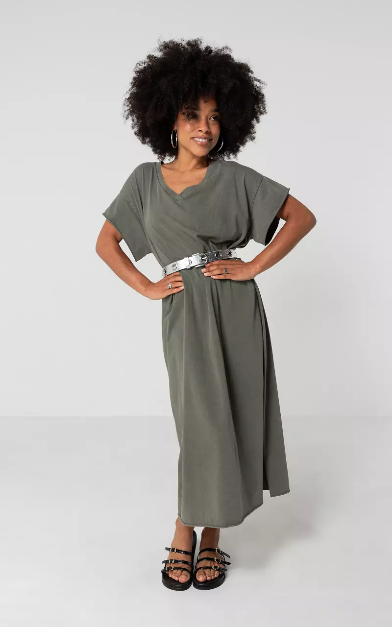 Long t-shirt dress Kaki