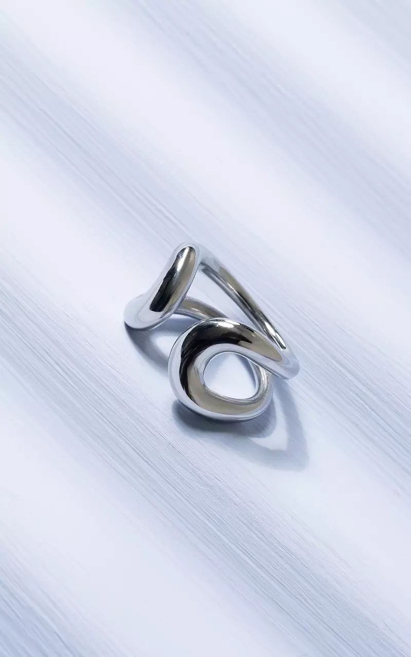 Ring van stainless steel Zilver