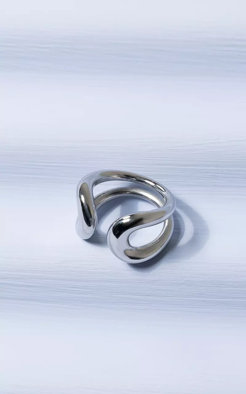 Ring made of stainless steel Silver