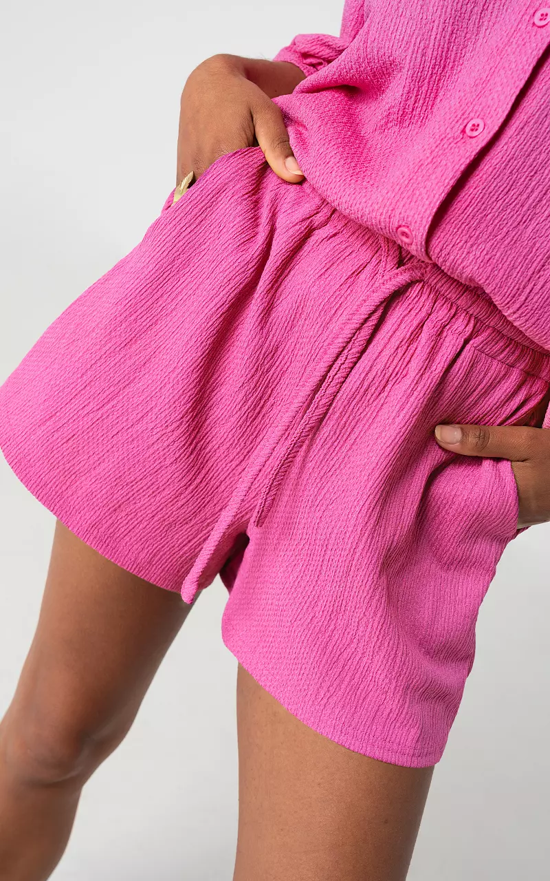 Structured shorts Pink
