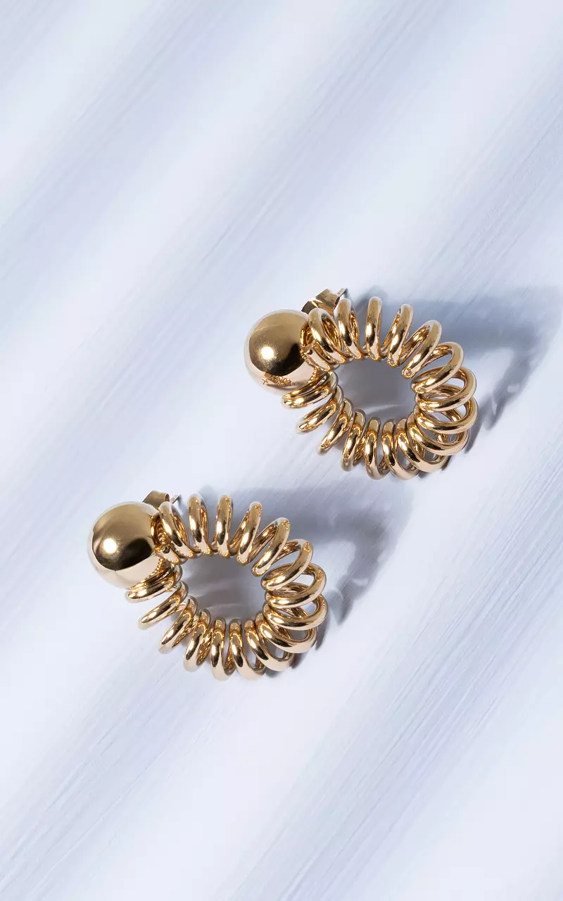 Earrings made of stainless steel Gold