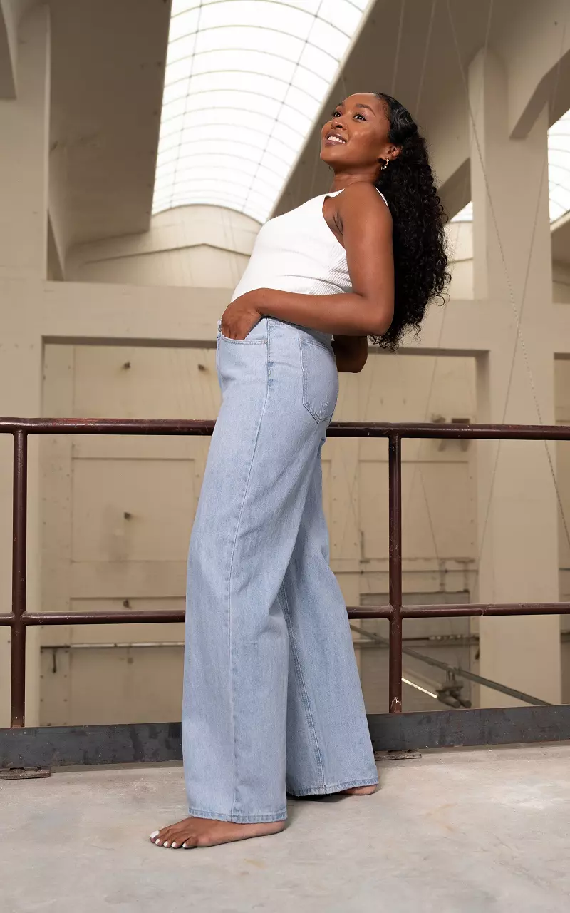 Baggy wide leg jeans Light Blue