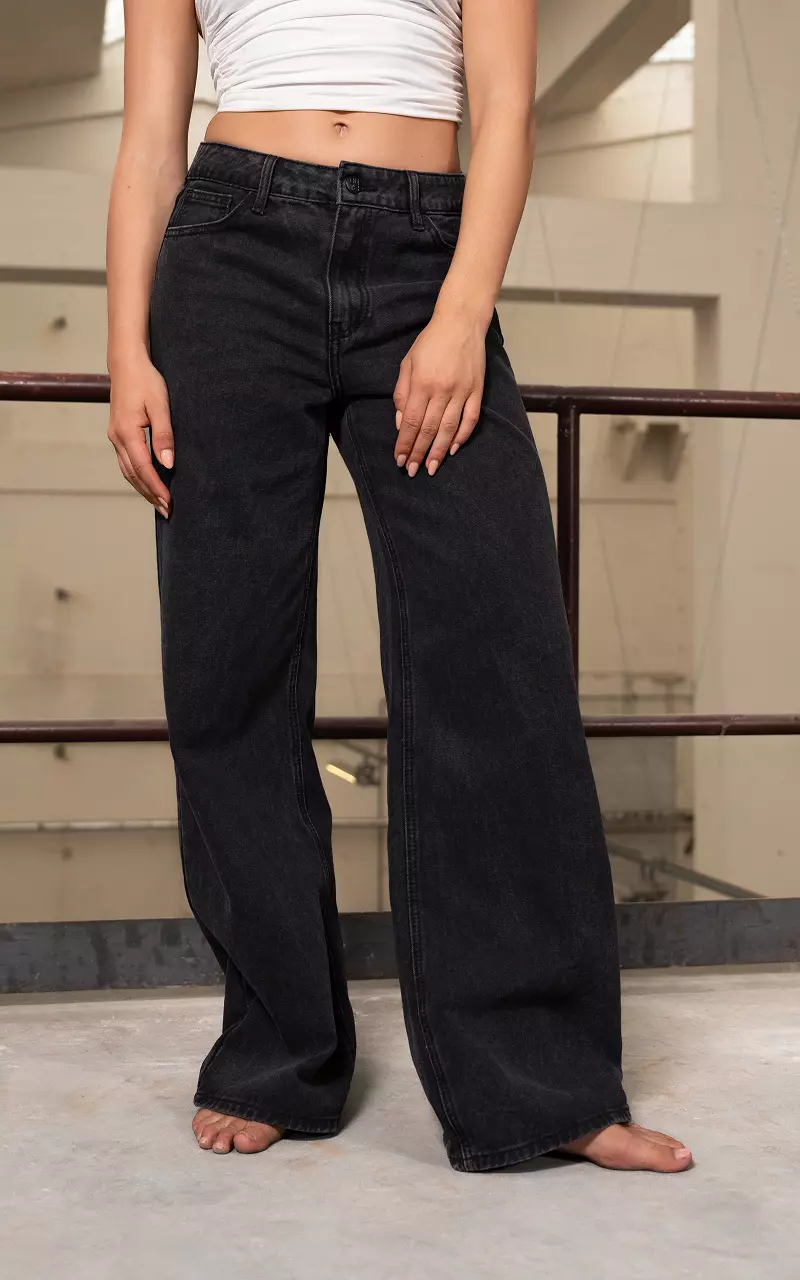 Baggy wide leg jeans  Dark Grey