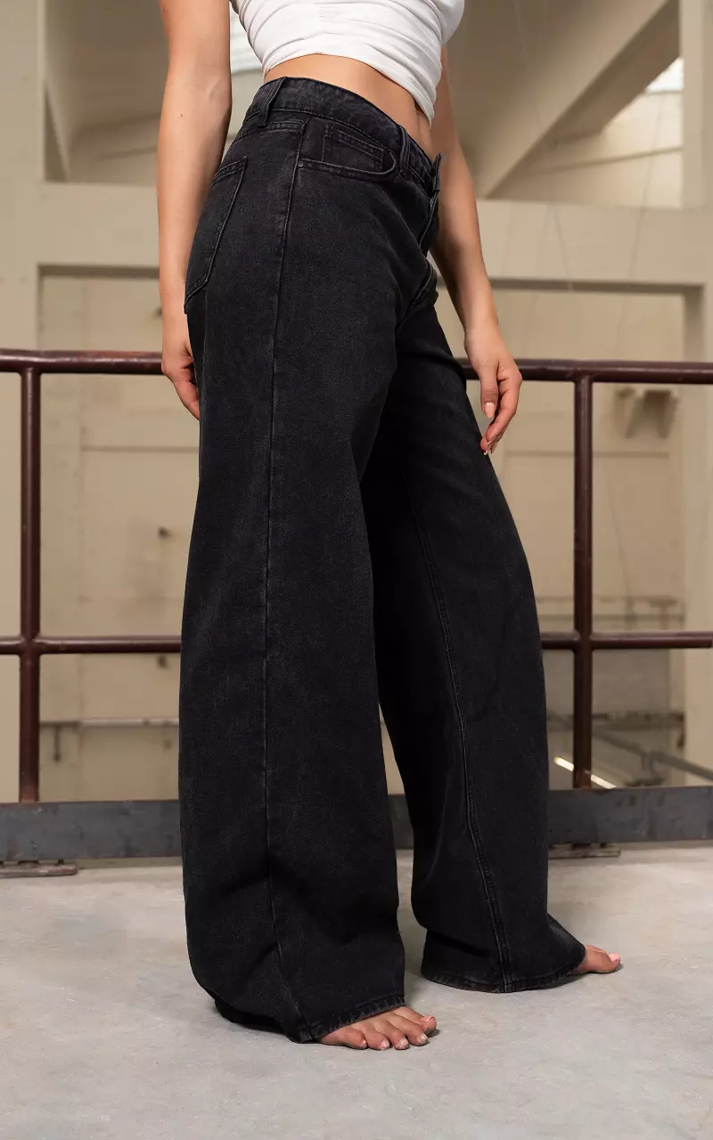 Baggy wide leg jeans  Dark Grey