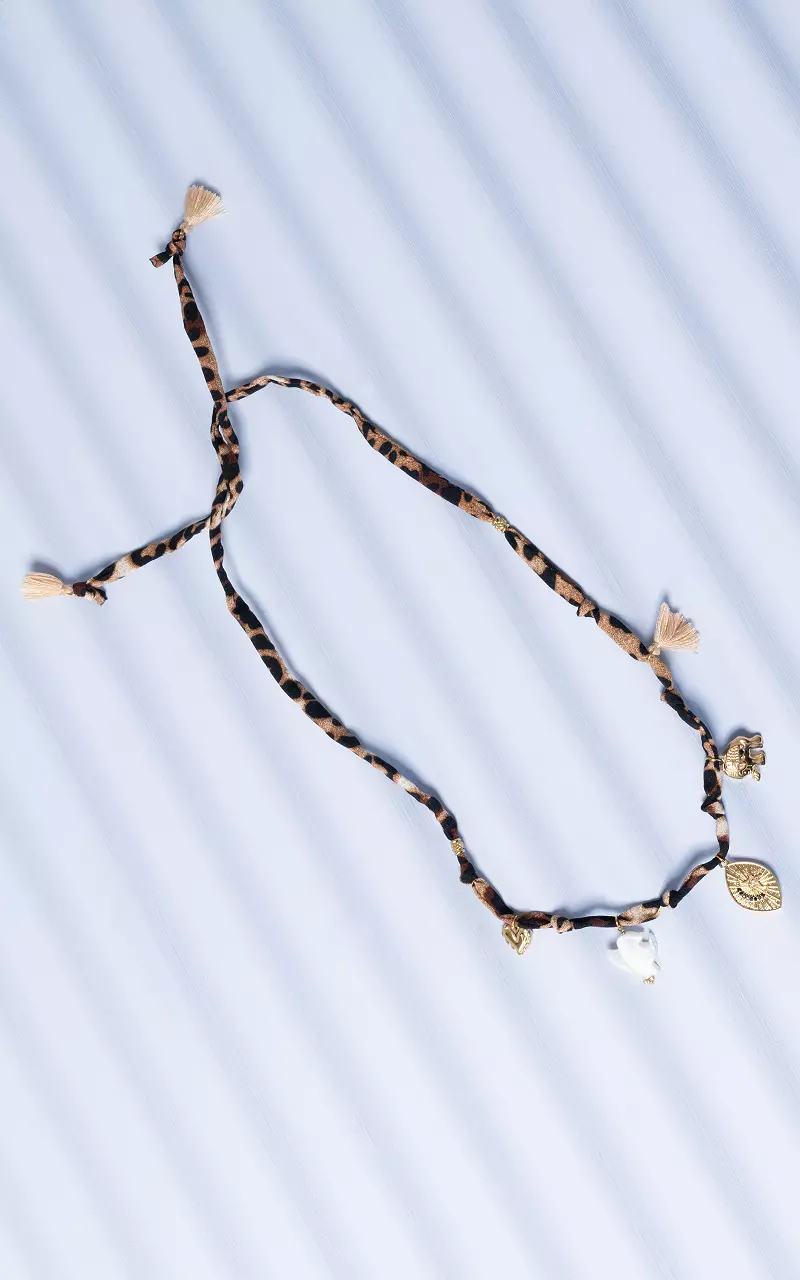 Panter ketting met bedels Leopard