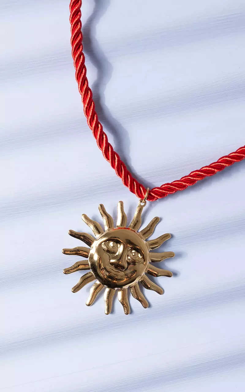 Ketting met hanger Rood Goud