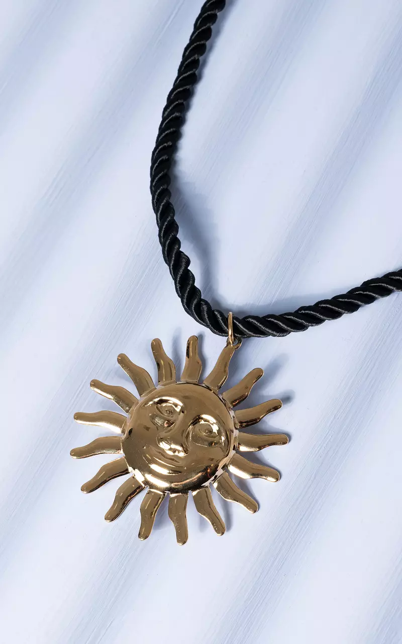 Ketting met hanger Zwart Goud