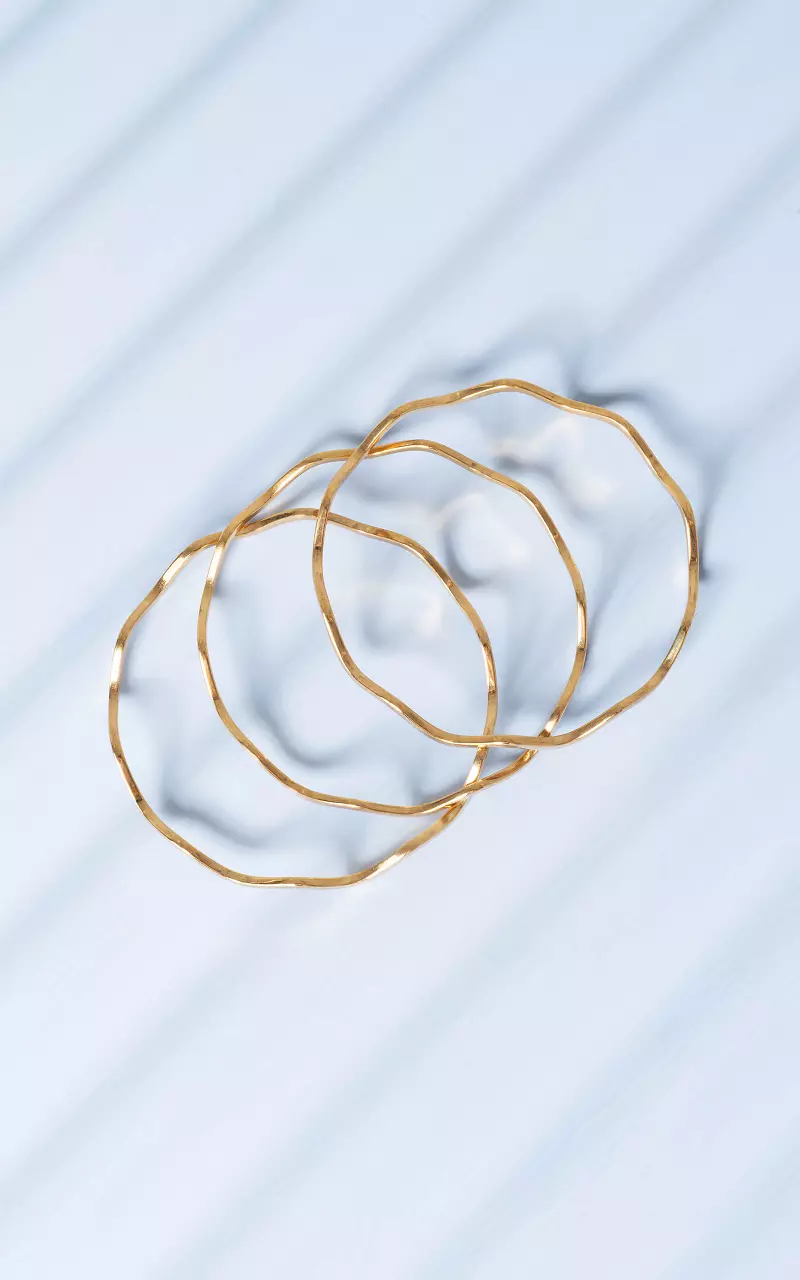 Set of three bracelets Gold