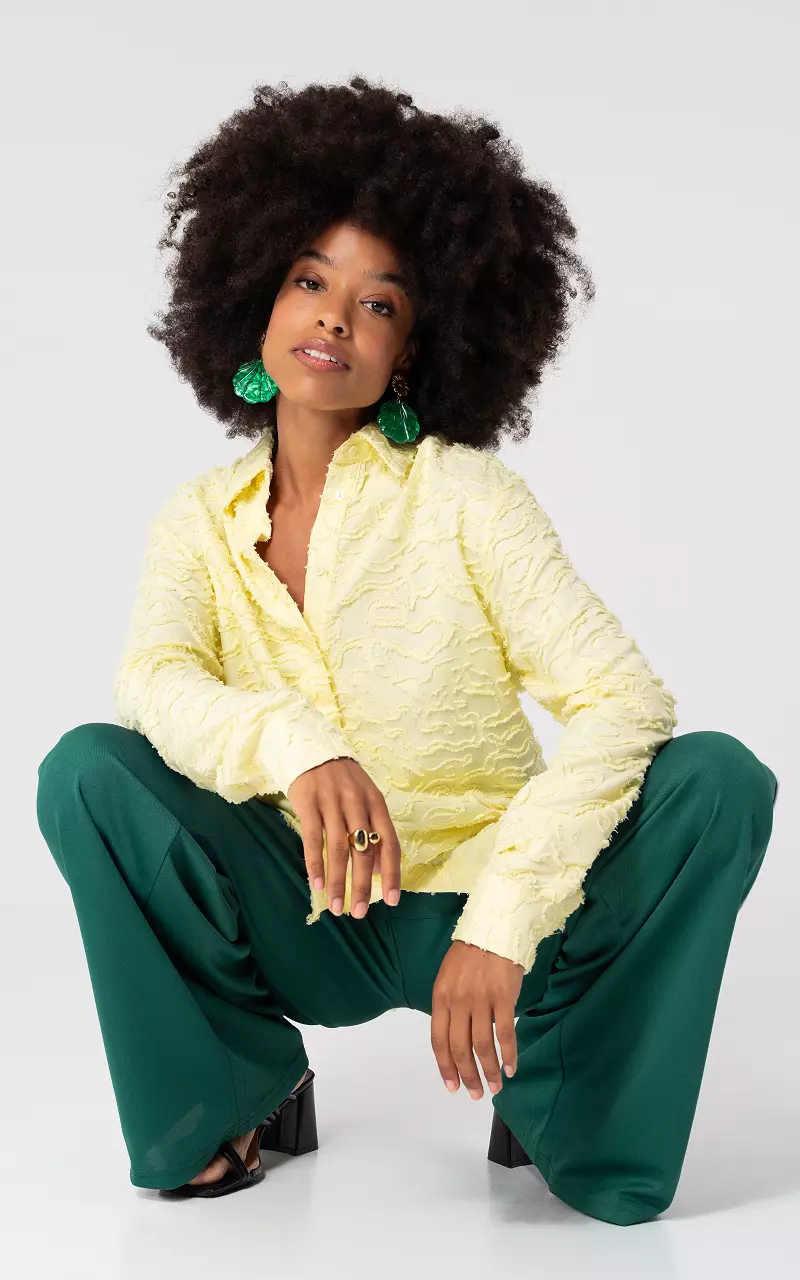 Bluse mit Muster Gelb