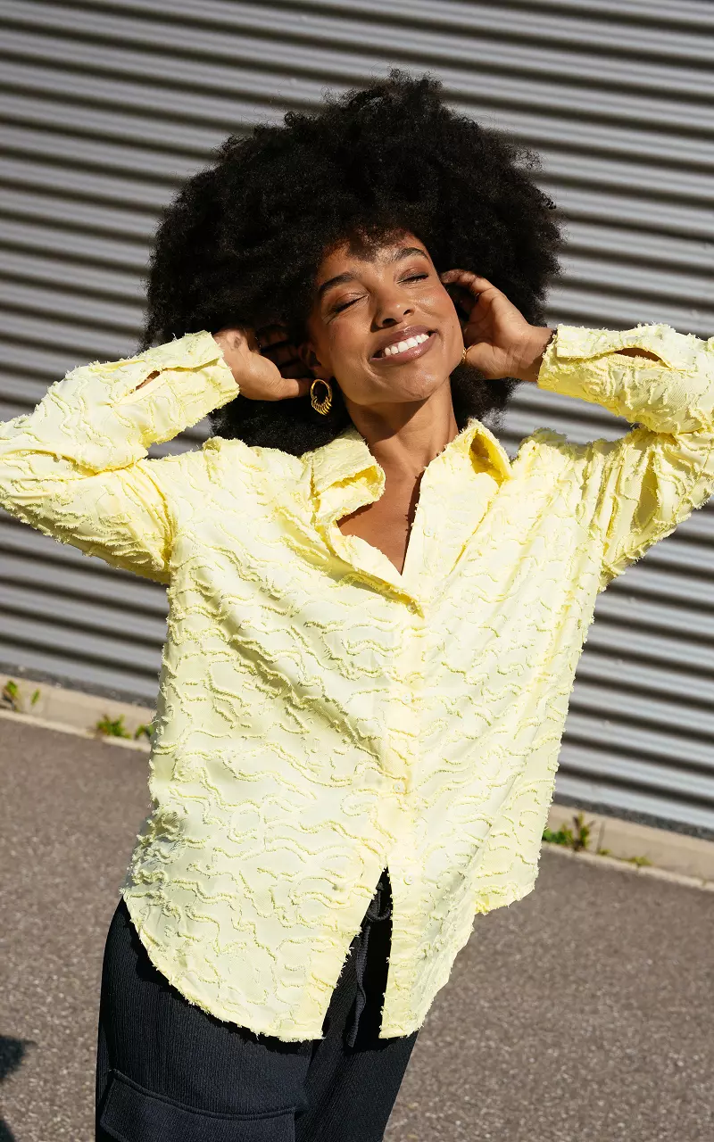 Blouse with pattern Yellow