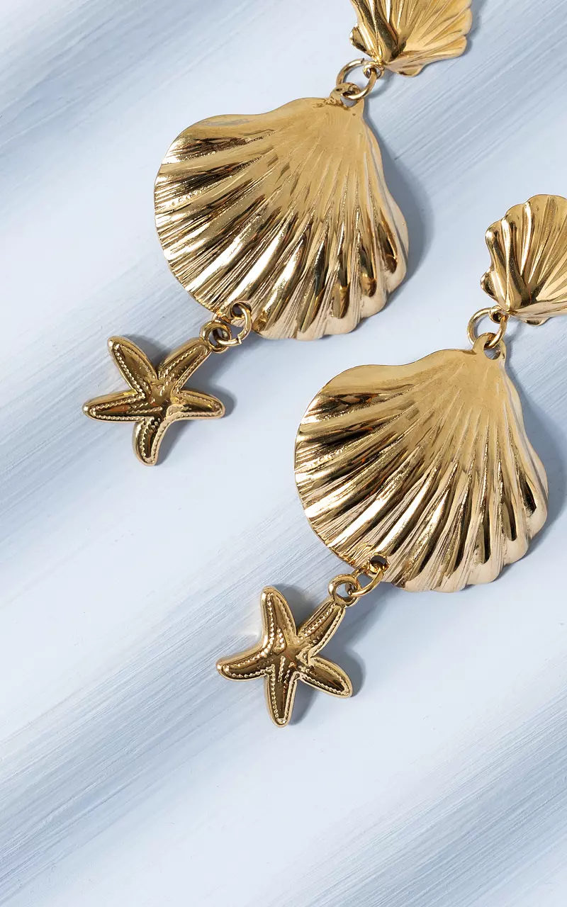 Oorbellen van stainless steel Goud