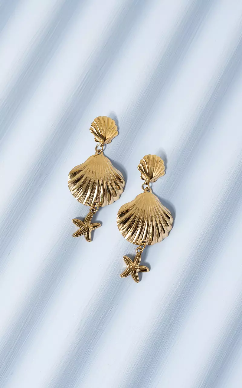 Earrings made of stainless steel Gold