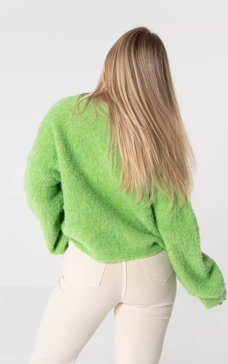 Vest met knopen Lichtgroen