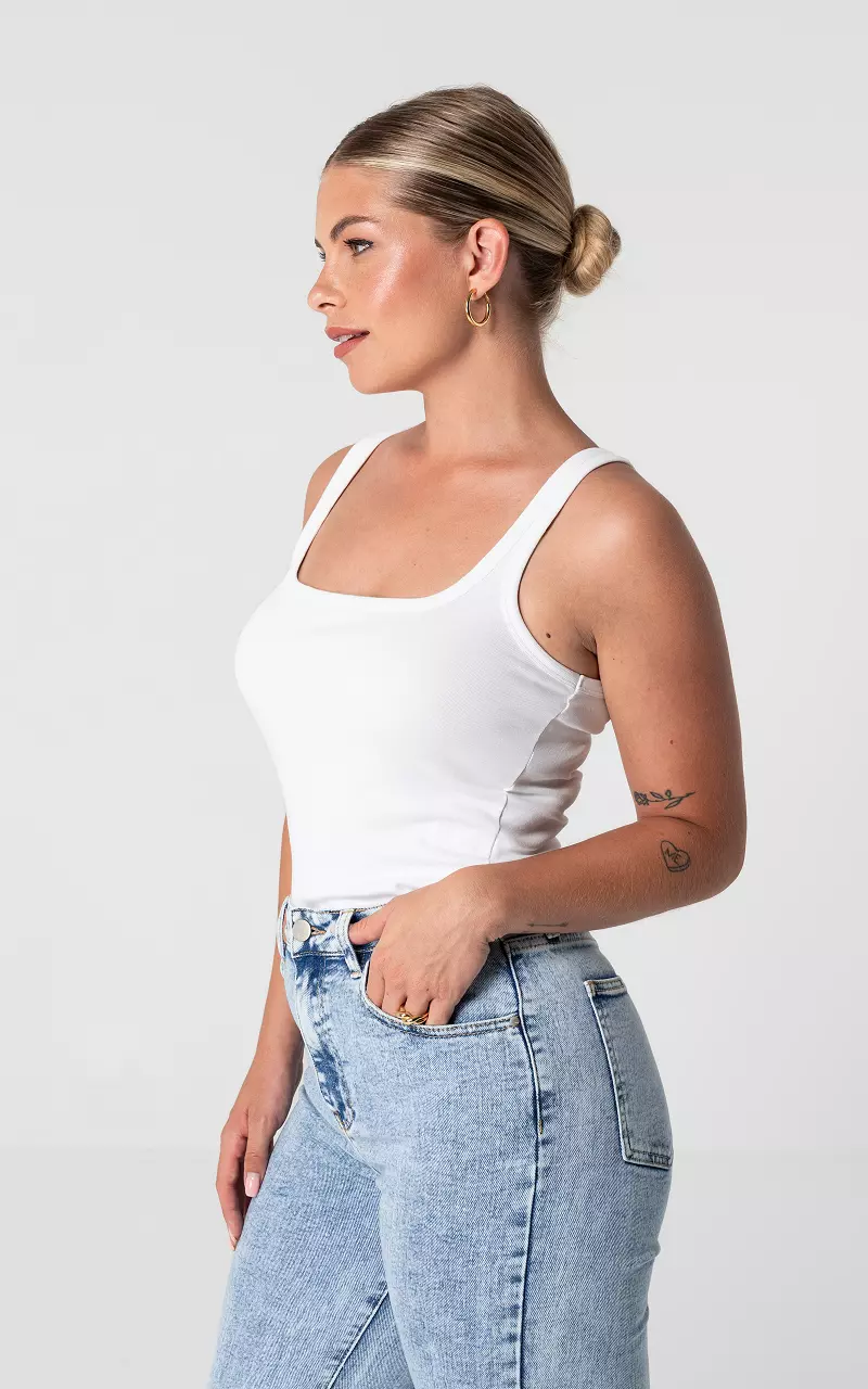 Basic tanktop Wit
