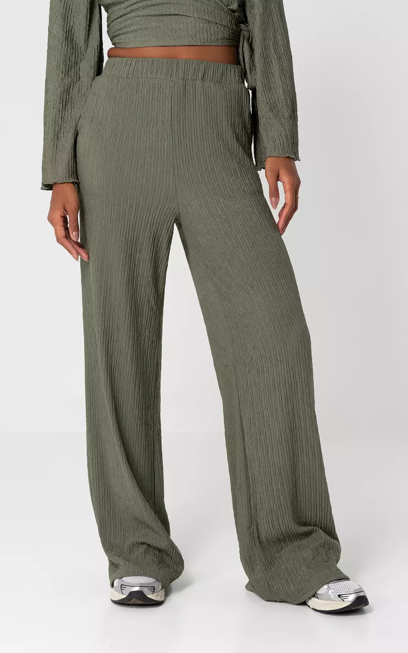 Loose-fitting pants Kaki