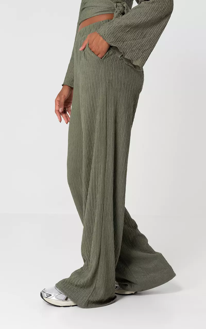 Loose-fitting pants Kaki