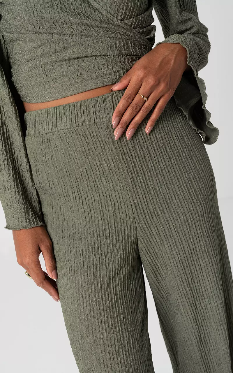 Loose-fitting pants Kaki