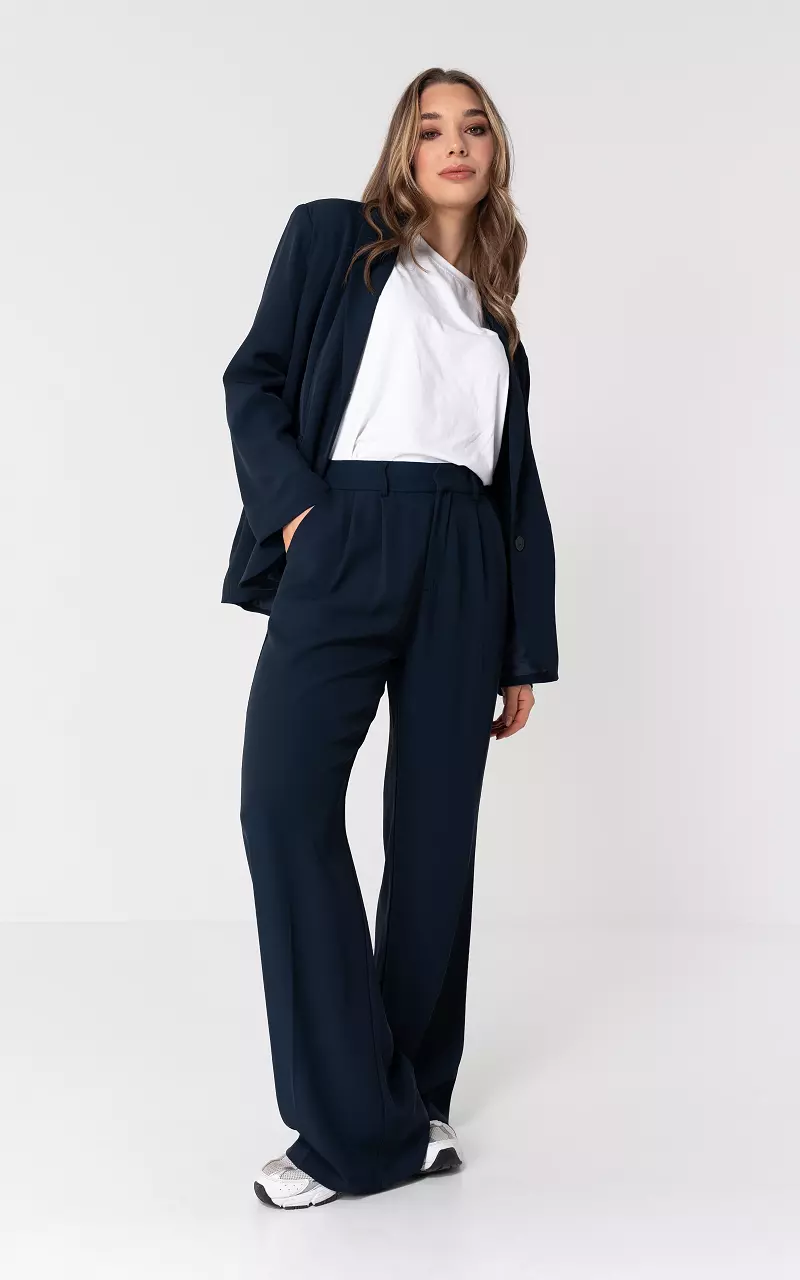 Wide leg pantalon Dark Blue Dark Blue