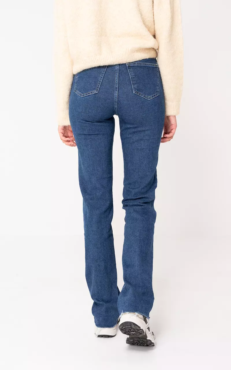 Straight fit high waist jeans Shuttle Dark Blue