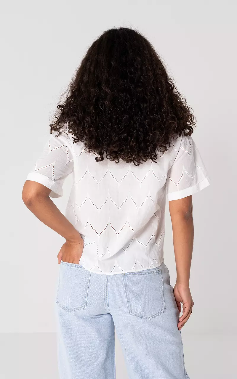 Katoenen blouse Wit