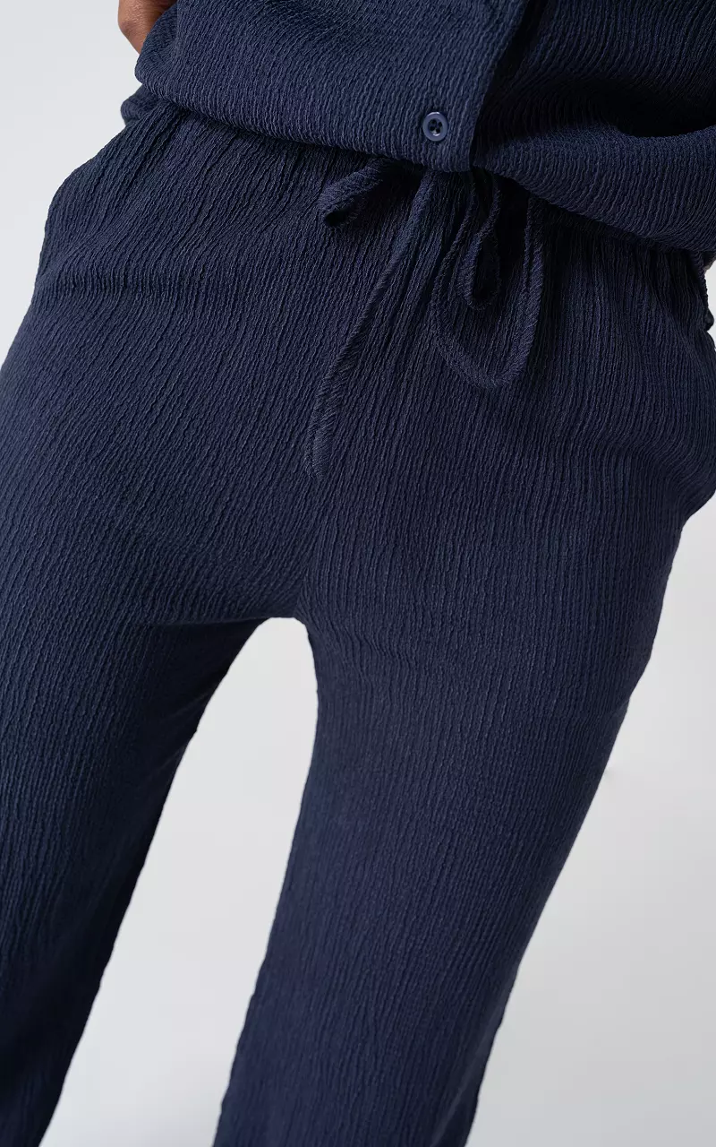 Wide leg pants Dark Blue
