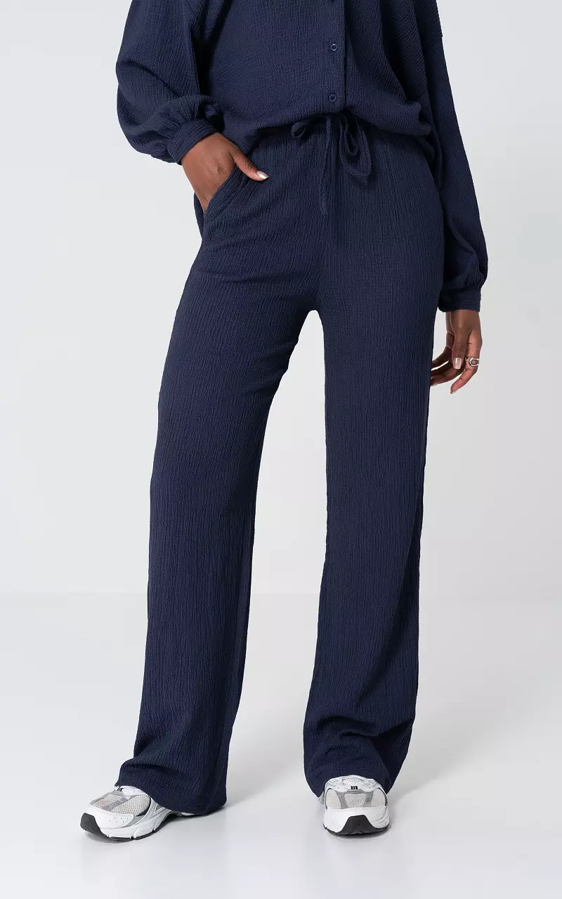 Wide leg pants Dark Blue