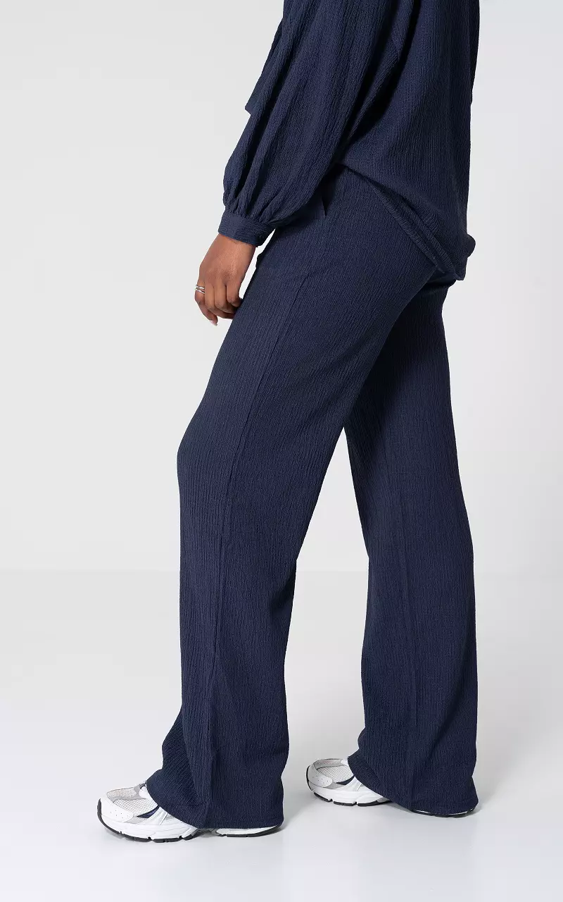 Wide leg pants Dark Blue