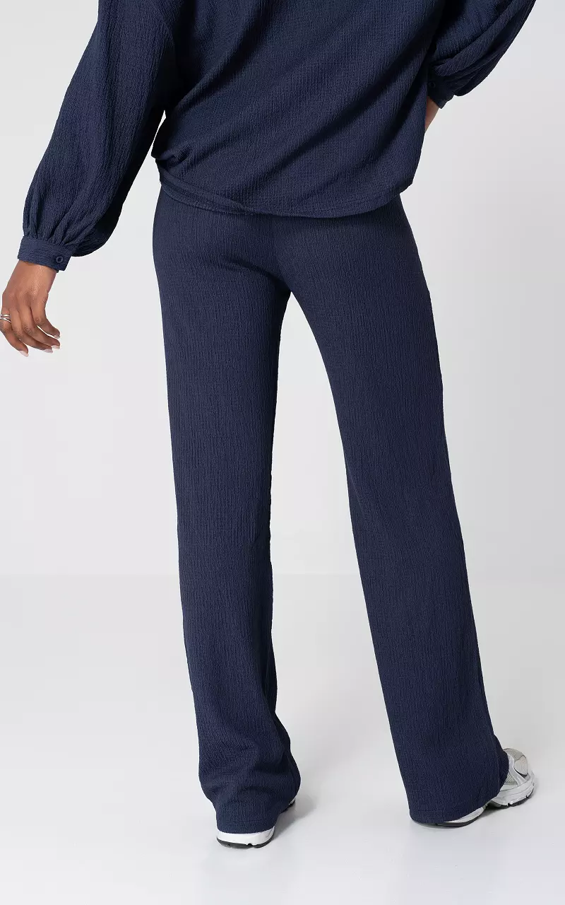 Wide leg pants Dark Blue