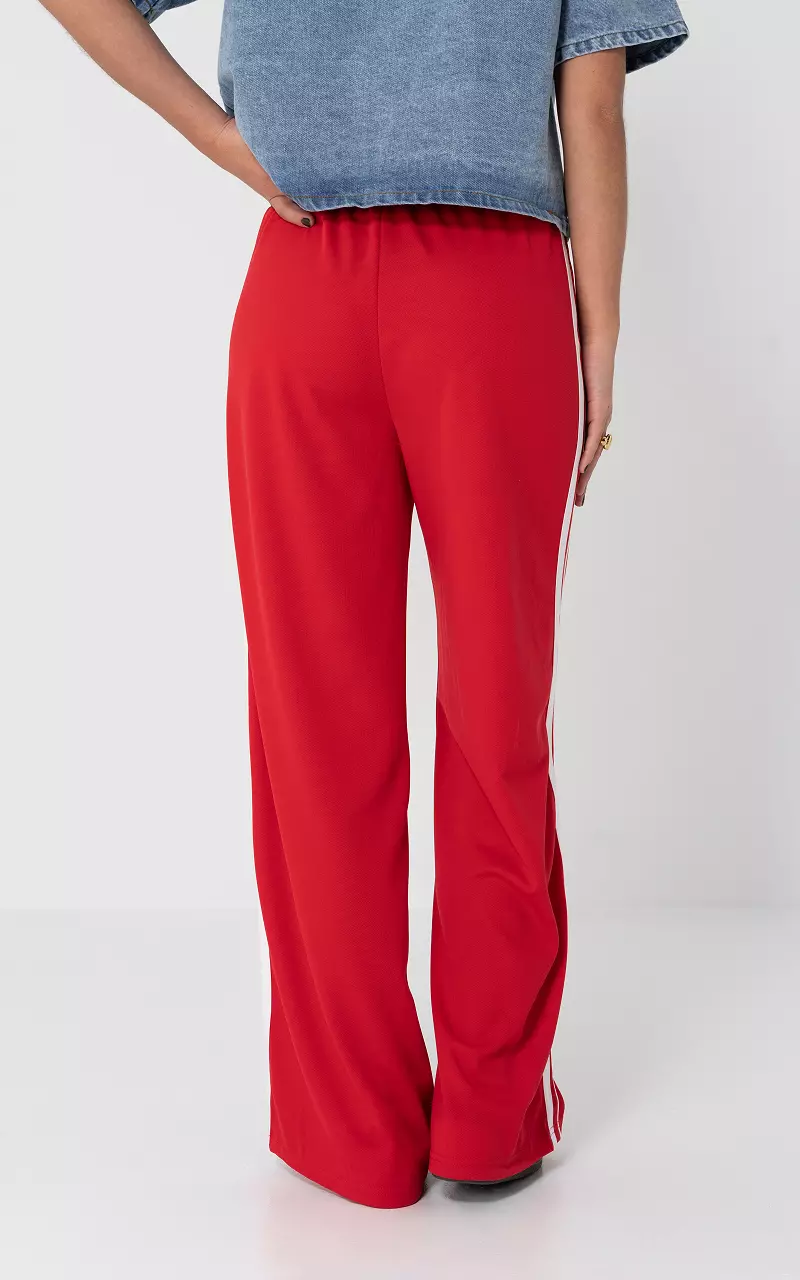 Striped pants Red White