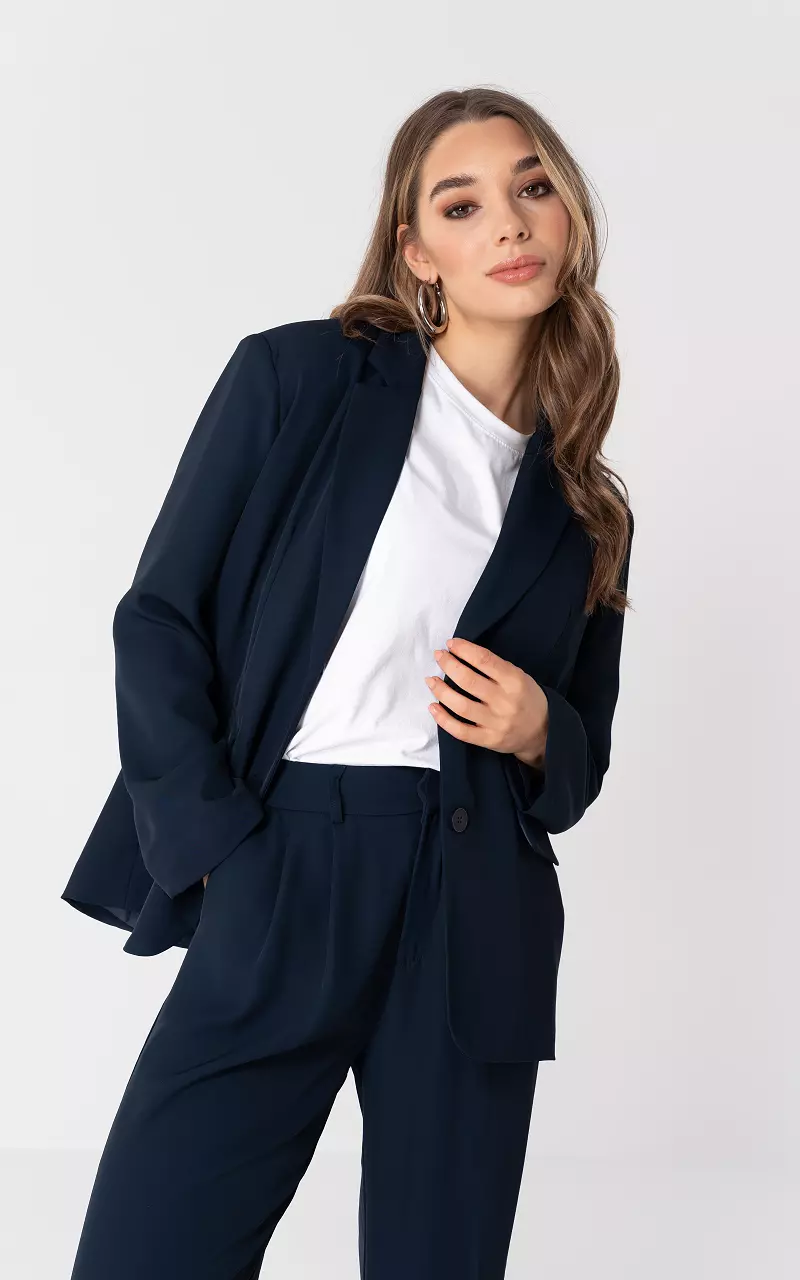 Oversized blazer Donkerblauw