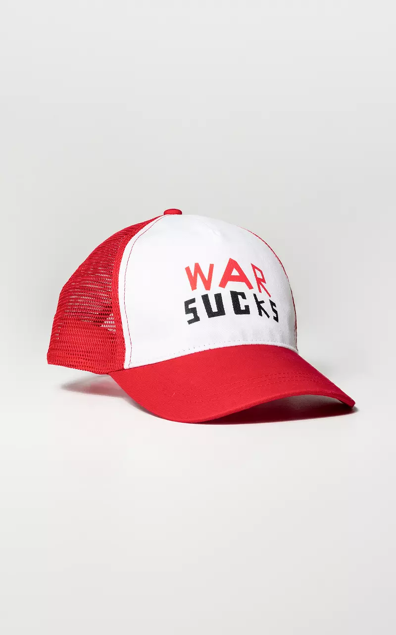 War S*cks Trucker Cap Rot Weiß