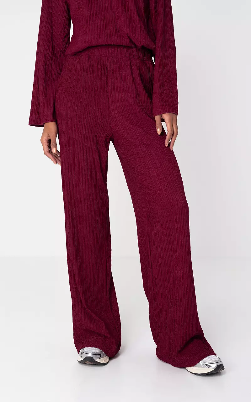 Loose-fitting pants Dark Red