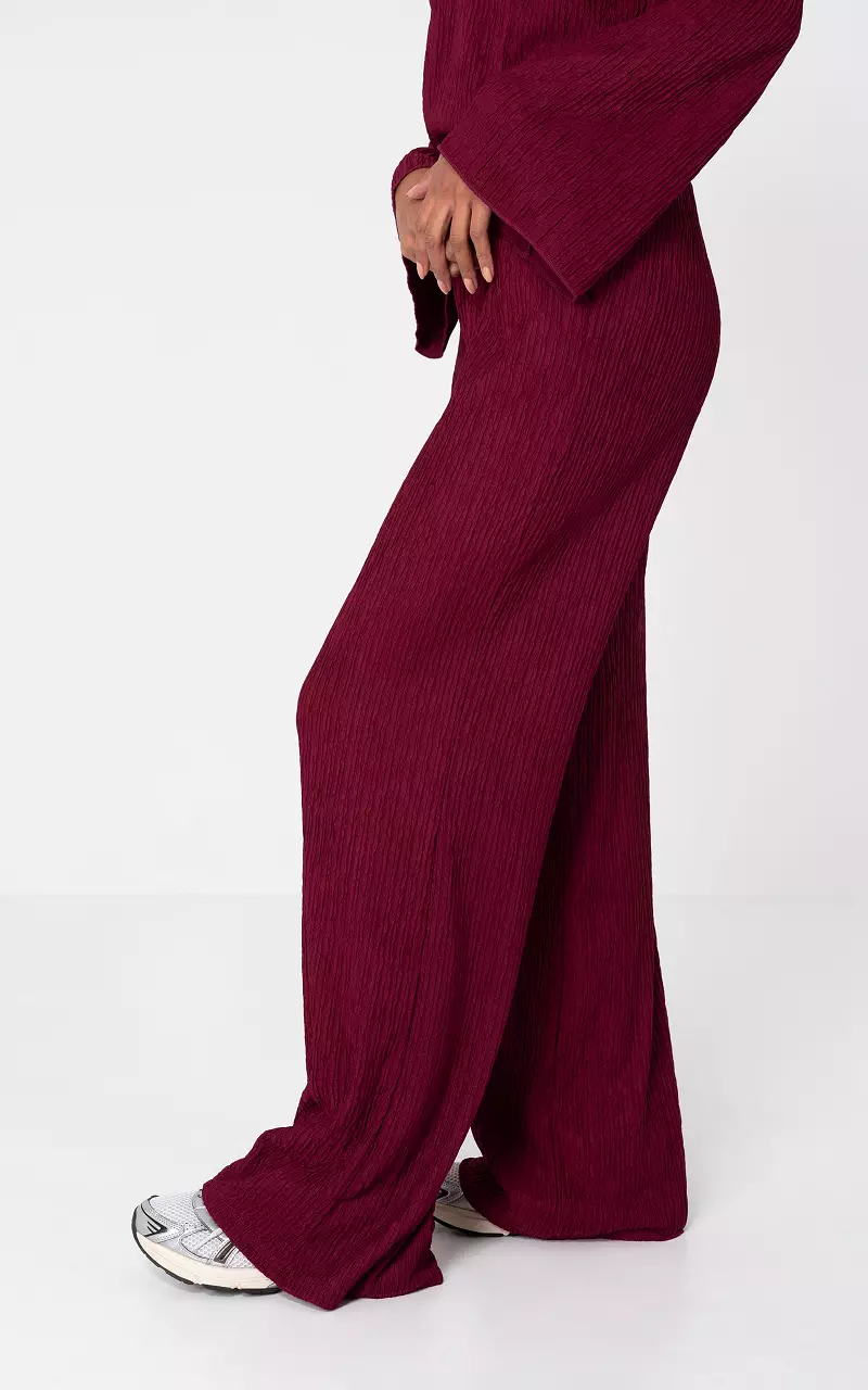 Loose-fitting pants Dark Red