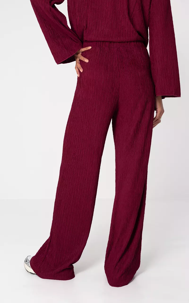 Loose-fitting pants Dark Red
