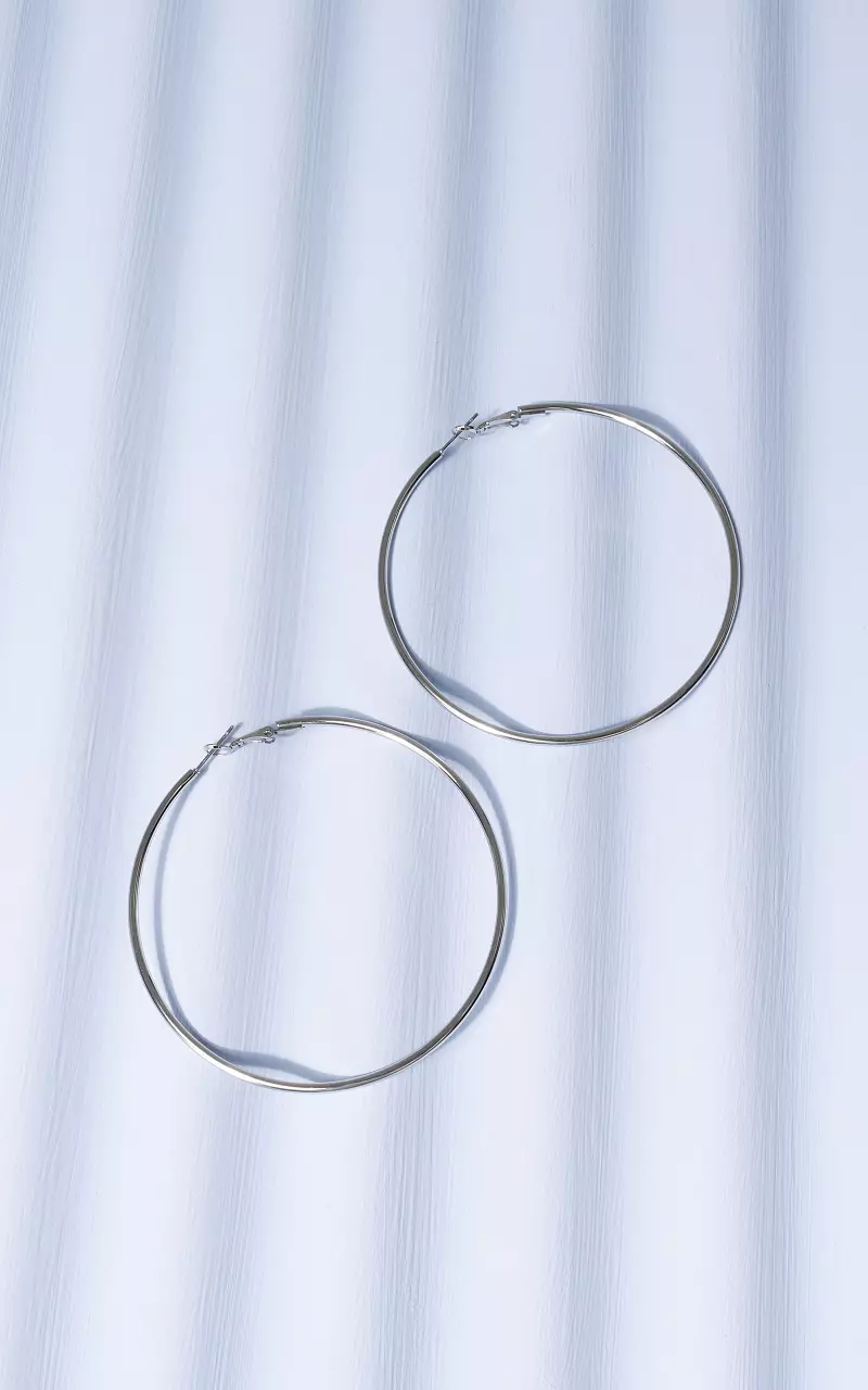 Creolen aus Edelstahl Silber