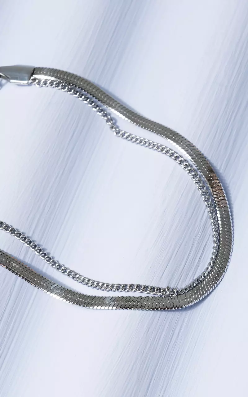 Verstelbare armband Zilver