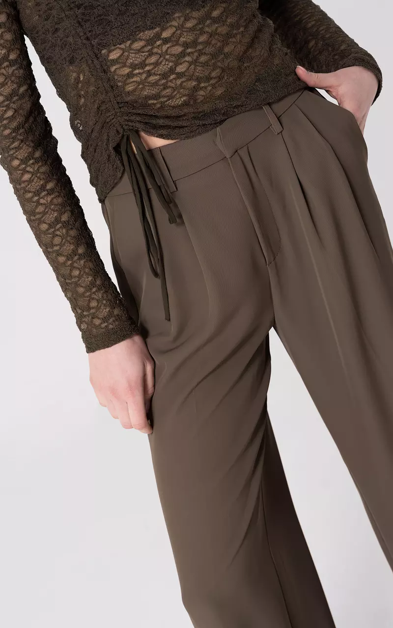 Wide leg pantalon Brown